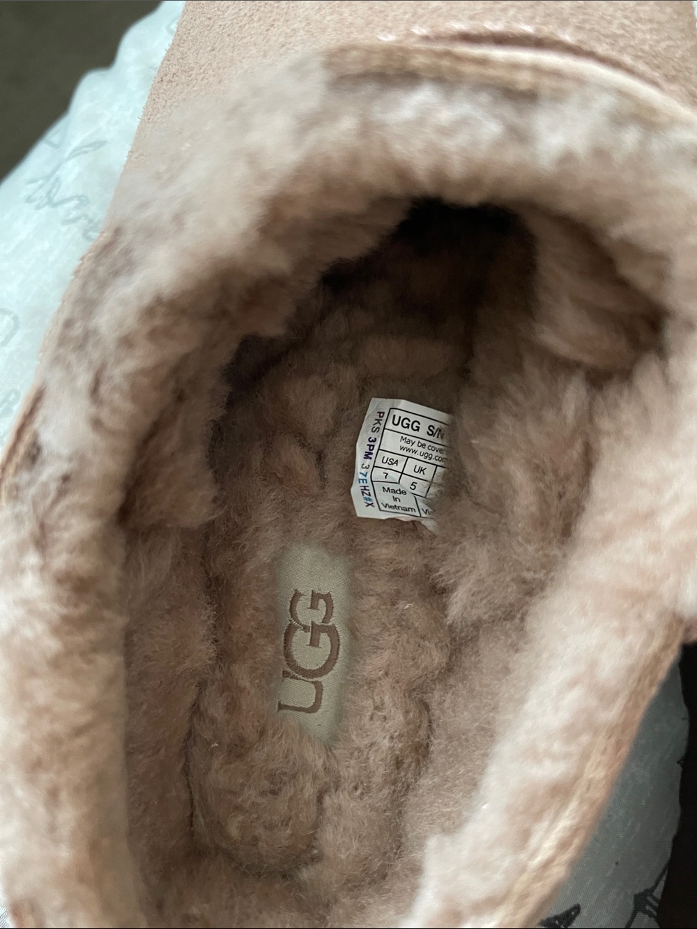 UGG Women's Suede Slip-On Slippers in Rocky Oak Wore once - Picture 7 of 9